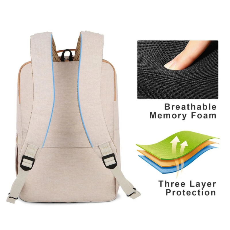 Multi-Purpose Lightweight Travel Backpack with USB charging port