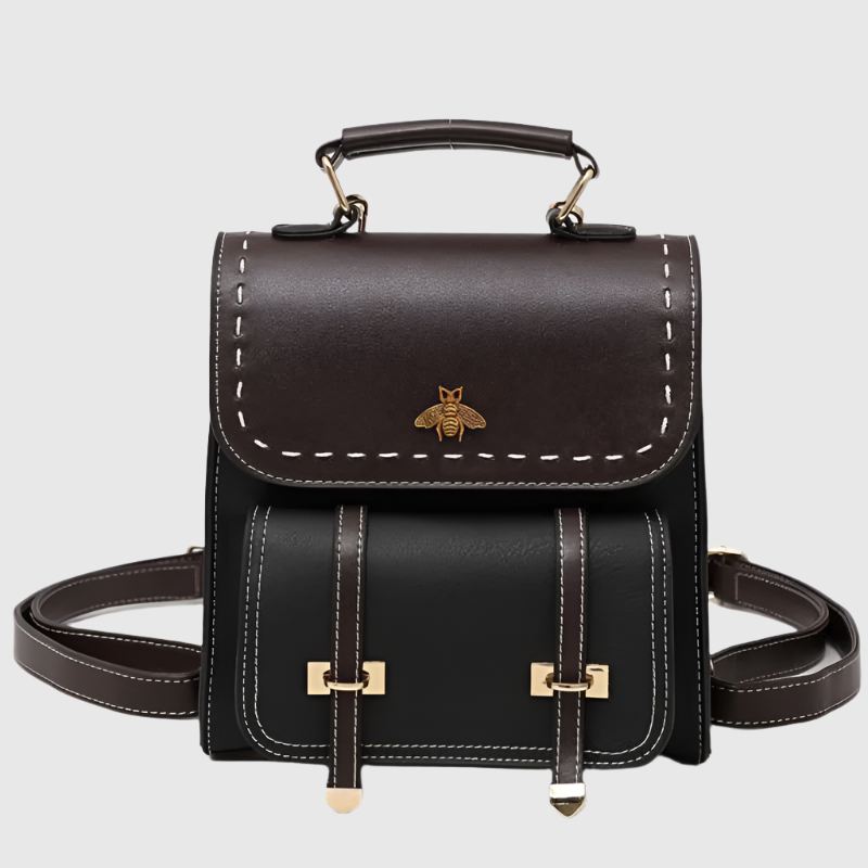 Elegant Bee Vintage-Style Backpack | Small & Elegant