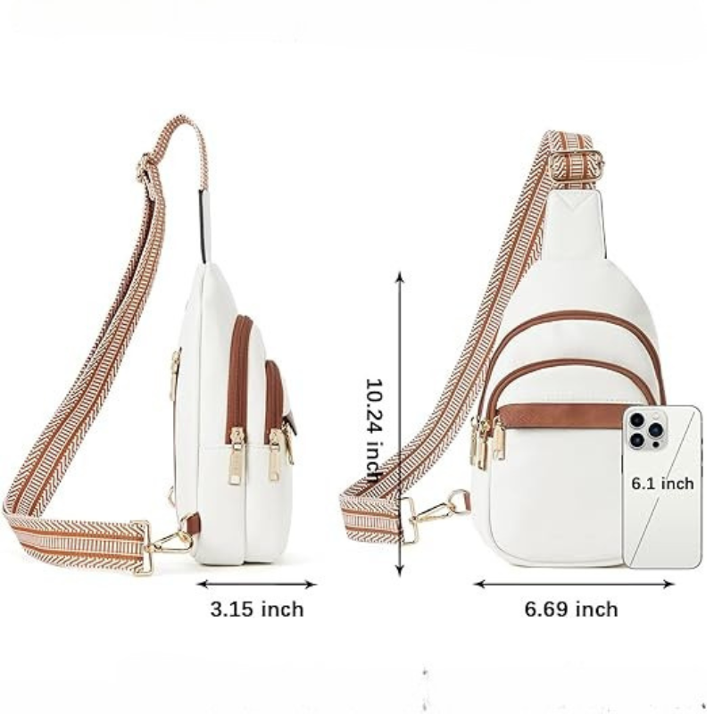 Modern Minimalist Adjustable Strap Crossbody Sling Bag