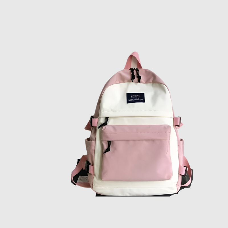 Two-Tone School Backpack | Trendy and Practical Design