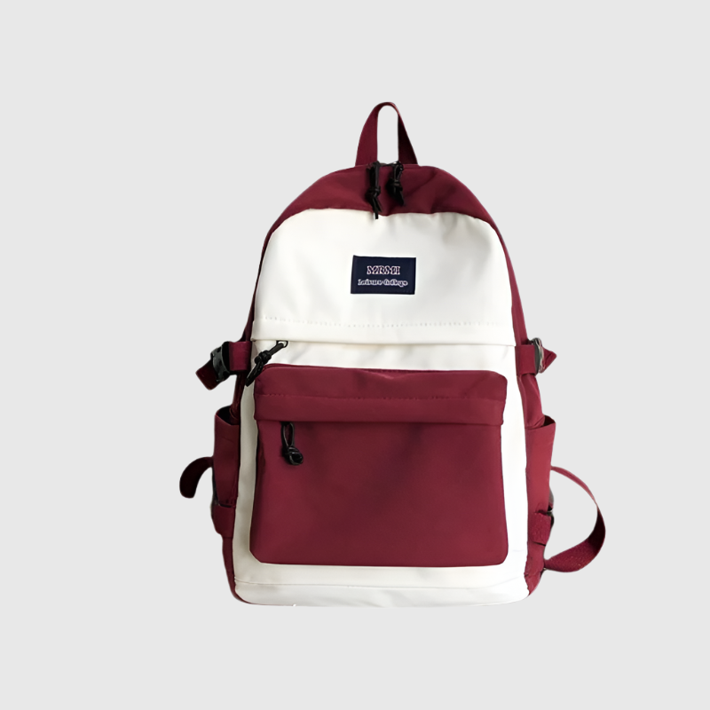 Two-Tone School Backpack | Trendy and Practical Design