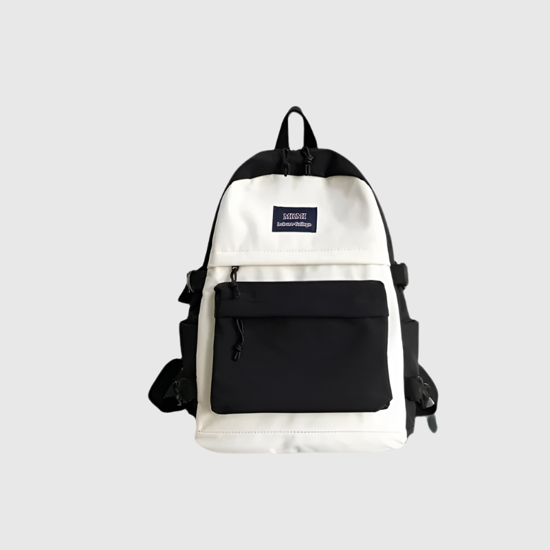 Two-Tone School Backpack | Trendy and Practical Design