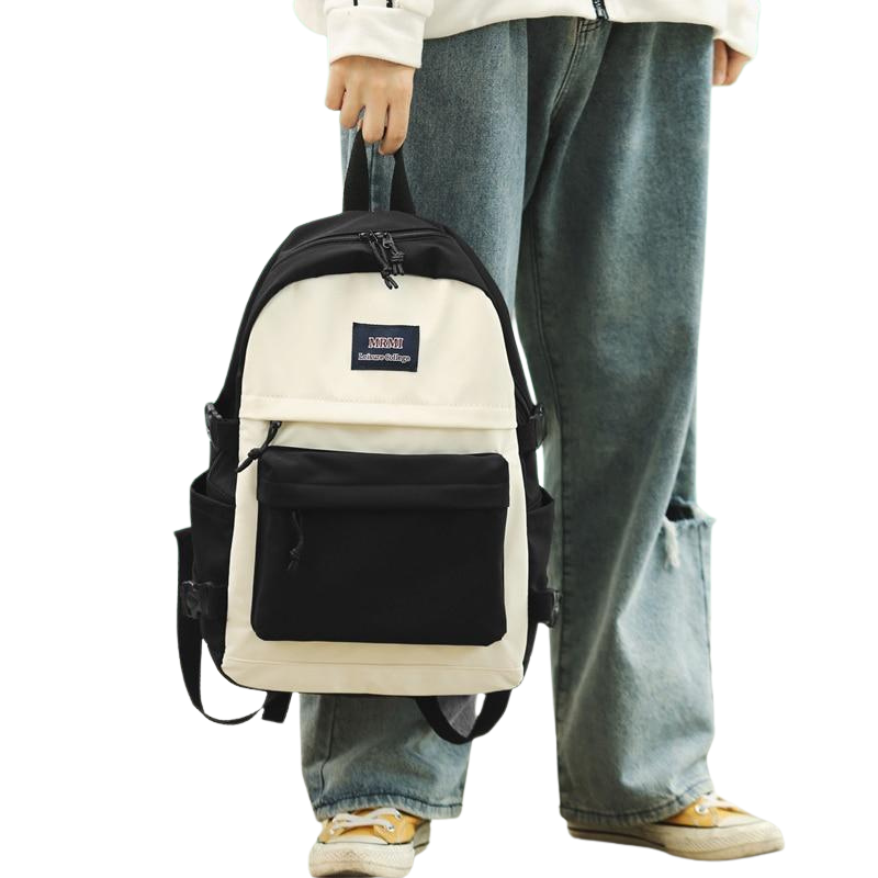 Two-Tone School Backpack | Trendy and Practical Design