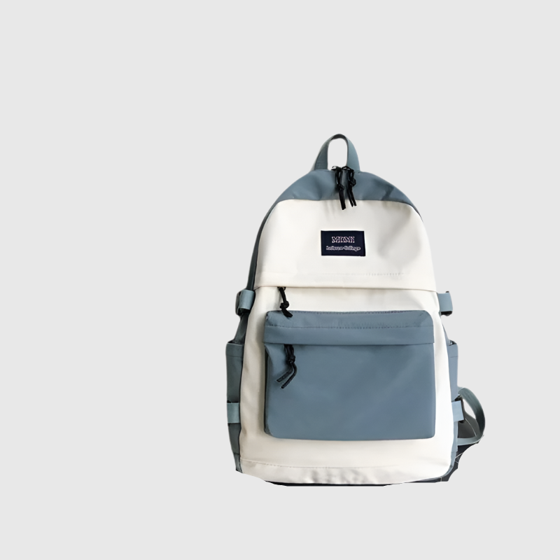 Two-Tone School Backpack | Trendy and Practical Design