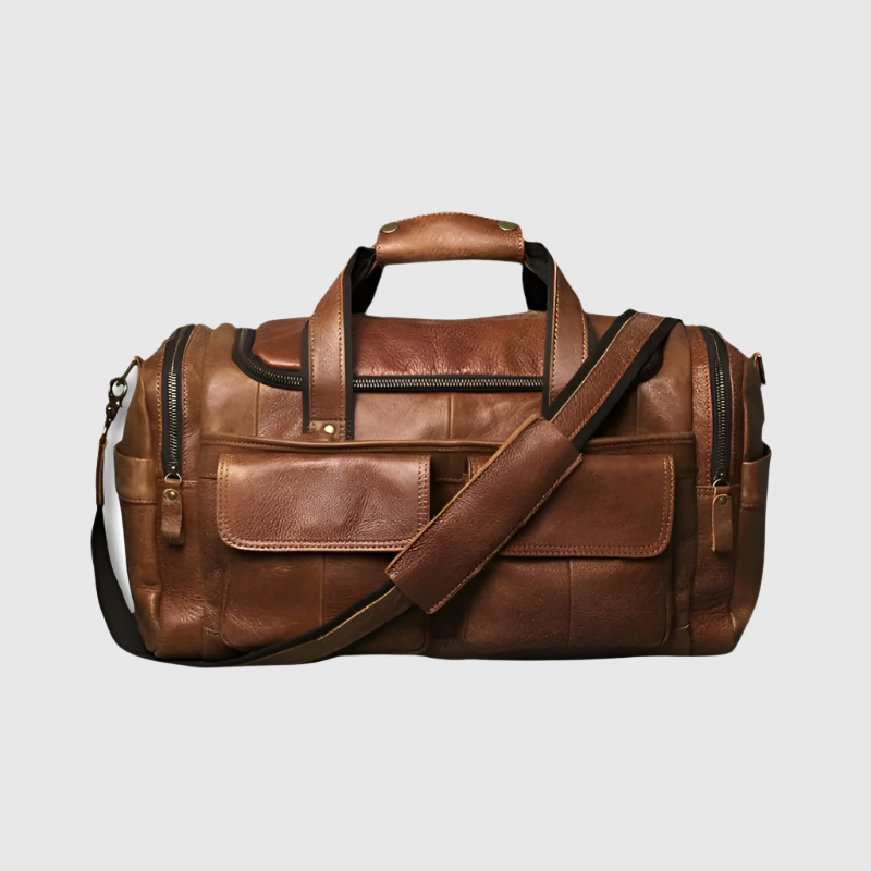 Multifunctional Lightweight Travel Duffle Bag | Vintage Look & with Zip Closure