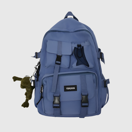 Water-Resistant School Backpack with Three Spacious Compartments