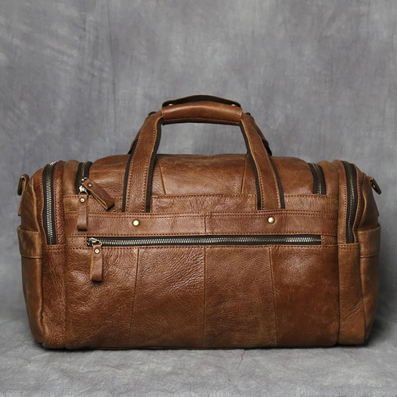 Multifunctional Lightweight Travel Duffle Bag | Vintage Look & with Zip Closure