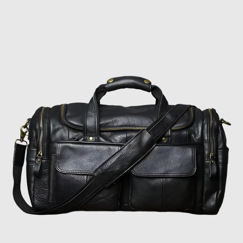 Multifunctional Lightweight Travel Duffle Bag | Vintage Look & with Zip Closure