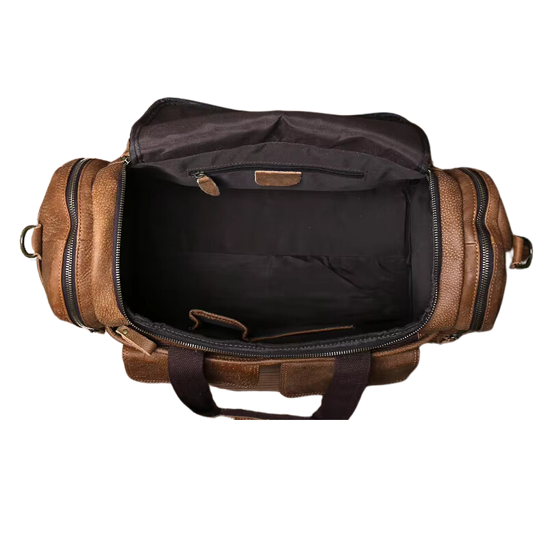 Multifunctional Lightweight Travel Duffle Bag | Vintage Look & with Zip Closure