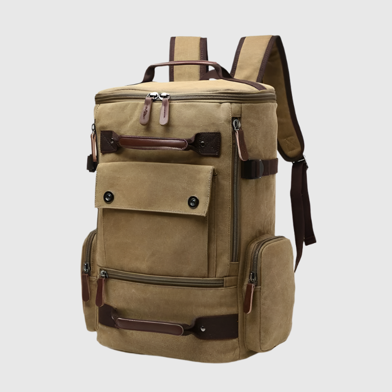 Spacious Vintage Canvas Travel Backpack | Waterproof and Fashionable