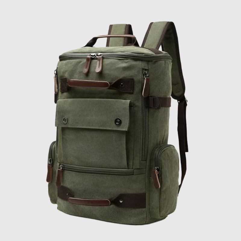 Spacious Vintage Canvas Travel Backpack | Waterproof and Fashionable