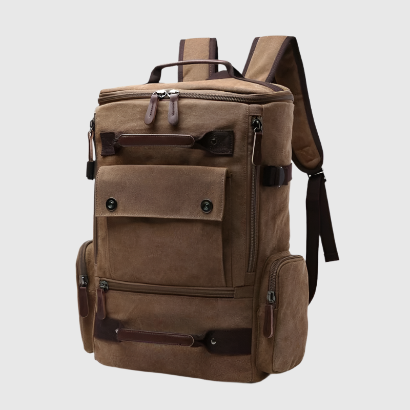 Spacious Vintage Canvas Travel Backpack | Waterproof and Fashionable