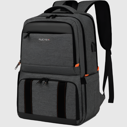 Anti-Theft Travel Backpack with RFID Shield and Thermal Lunch Compartment