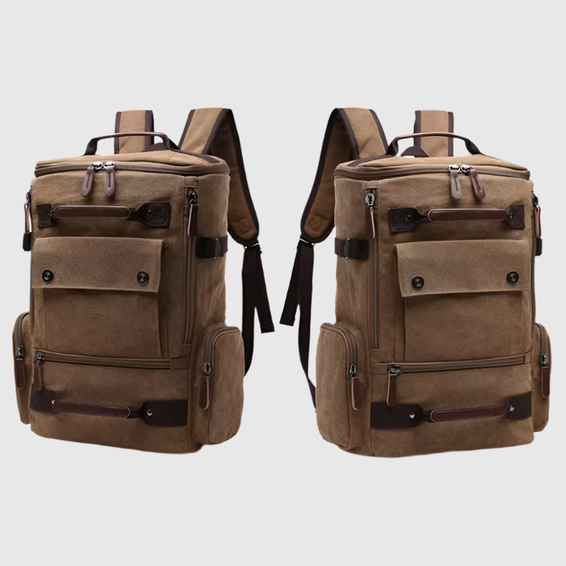 Spacious Vintage Canvas Travel Backpack | Waterproof and Fashionable