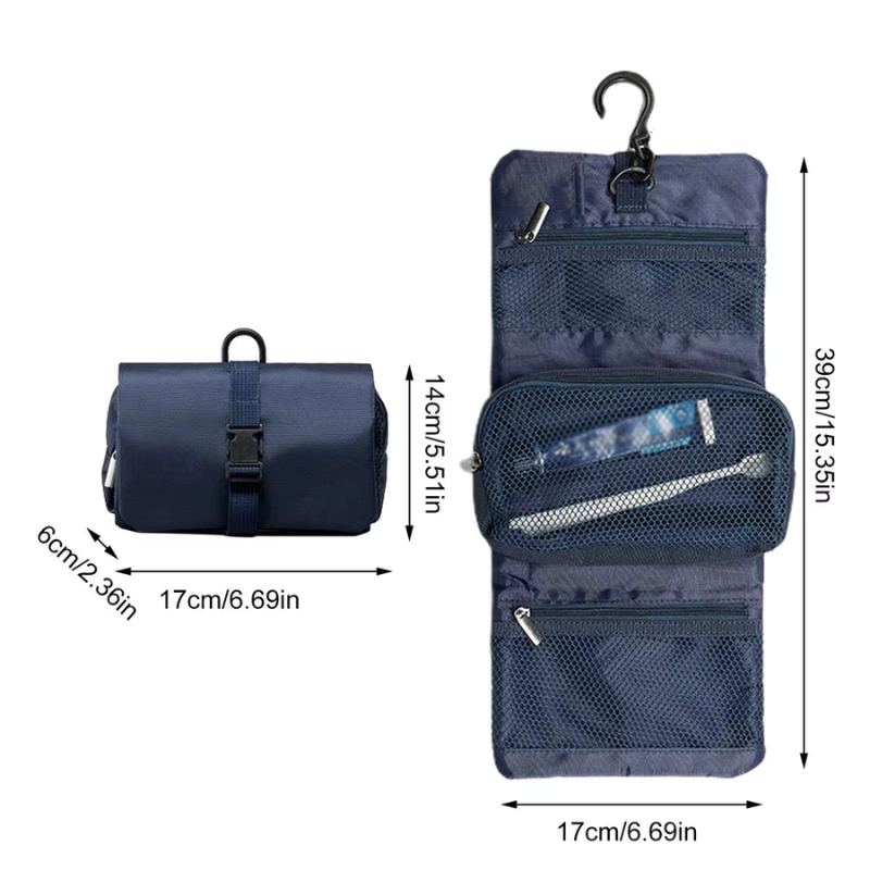 Portable Foldable Toiletry Kit Bag