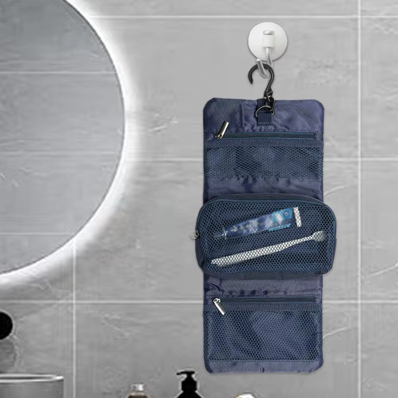 Portable Foldable Toiletry Kit Bag