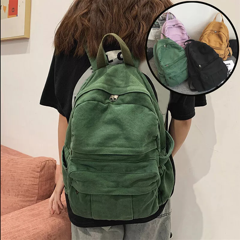 Compact Canvas Backpack with Front Pocket | Stylish and Practical Design