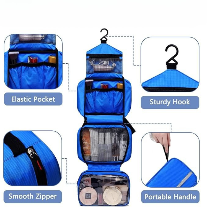 Travel-Friendly Hanging Toiletry Bag