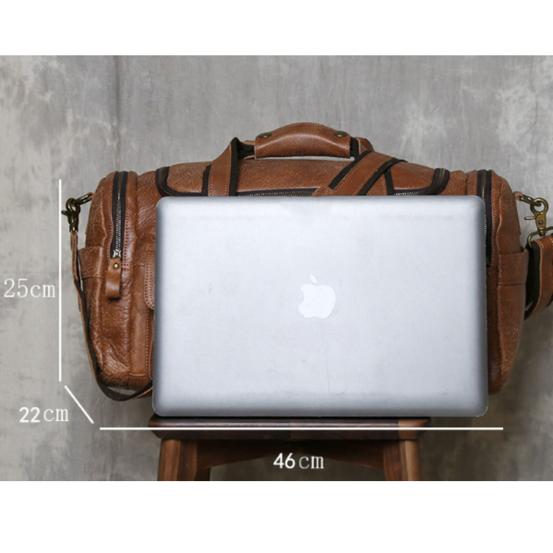 Multifunctional Lightweight Travel Duffle Bag | Vintage Look & with Zip Closure